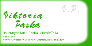 viktoria paska business card
